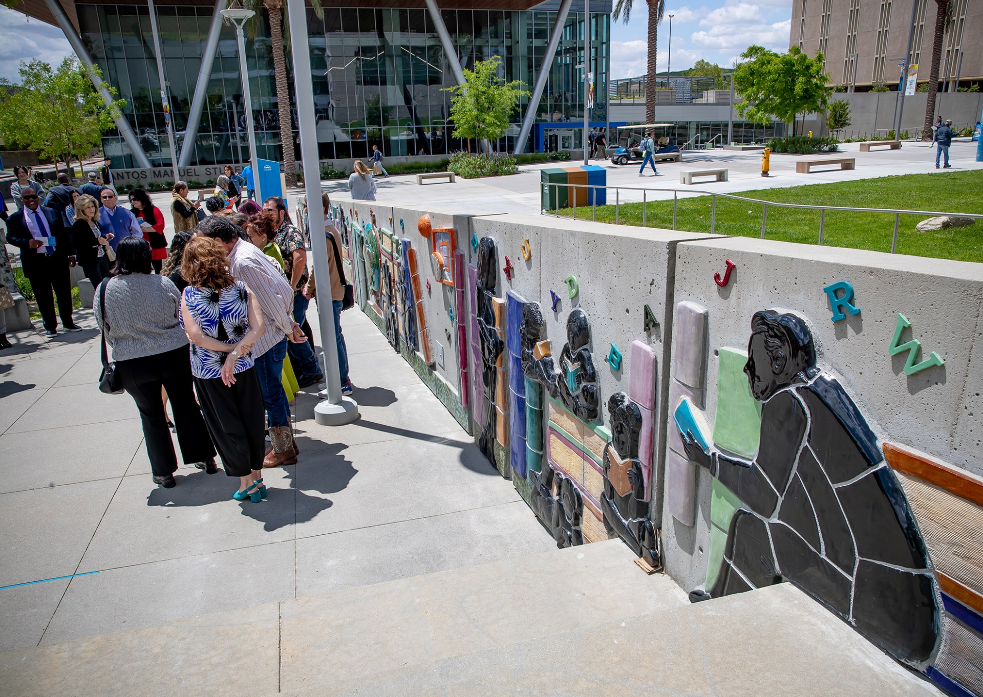 “Eternal Learning” is the fifth piece sponsored by the Judy Rodriguez Public Art Project.