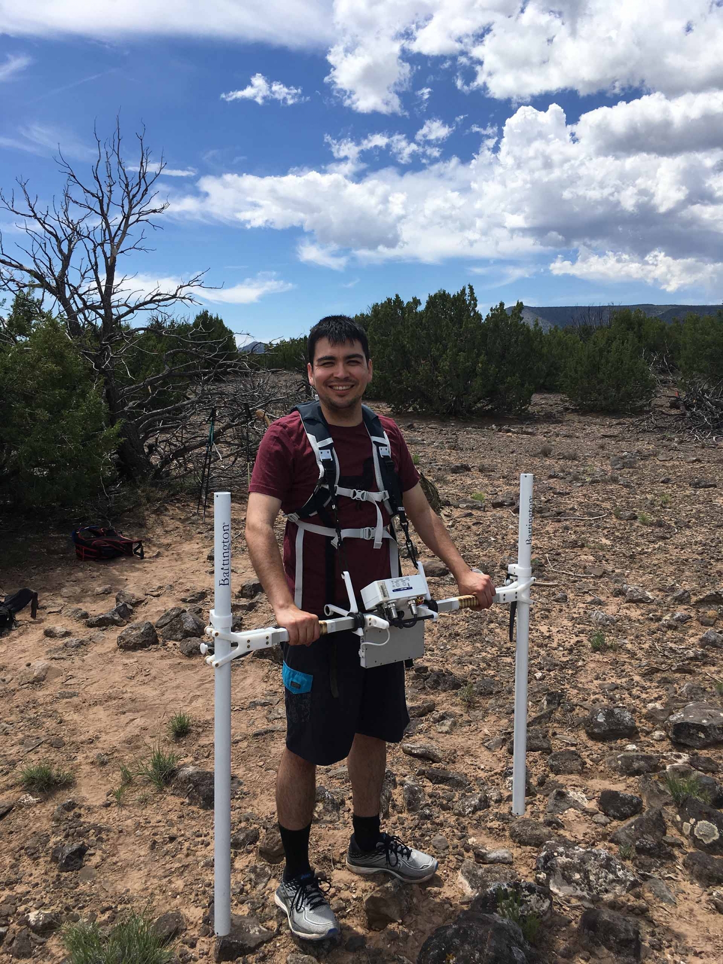 Danny Sosa Aguilar in the field.