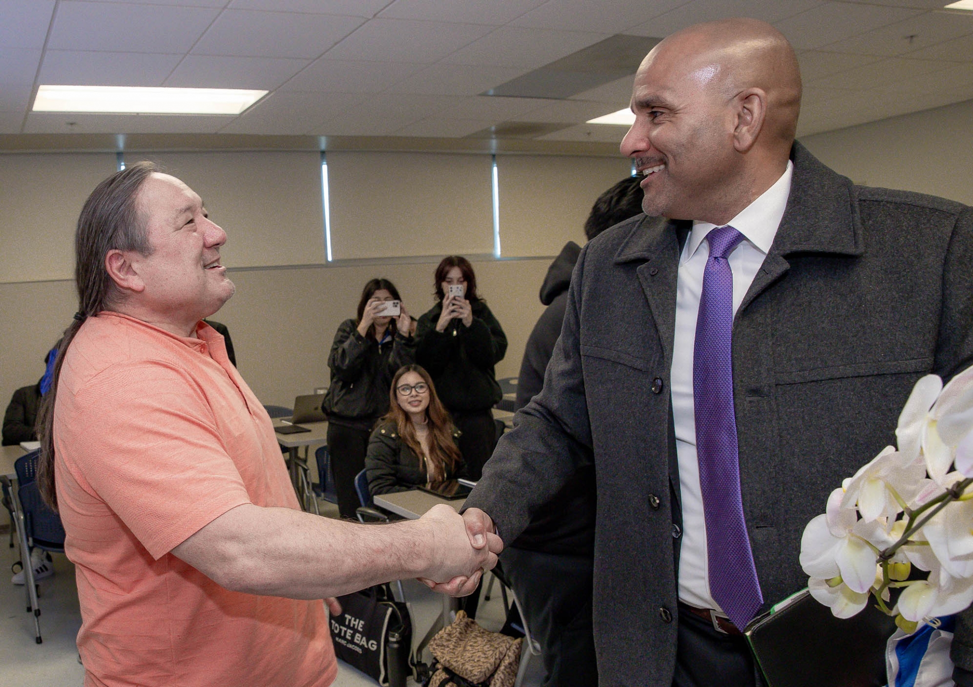 Stuart Sumida (l) and Rafik Mohamed