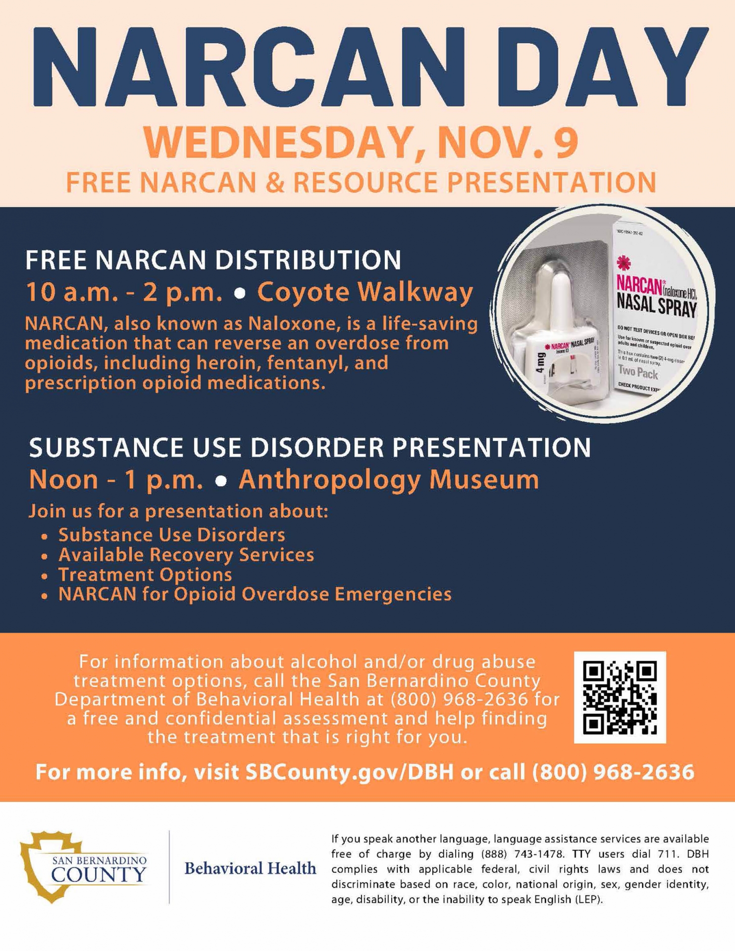 Into Light Narcan Distribution web flyer