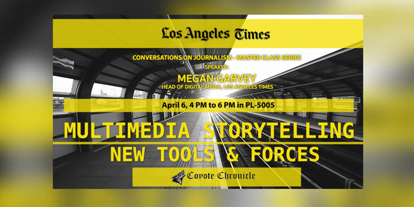 discussion with LA Times news slide