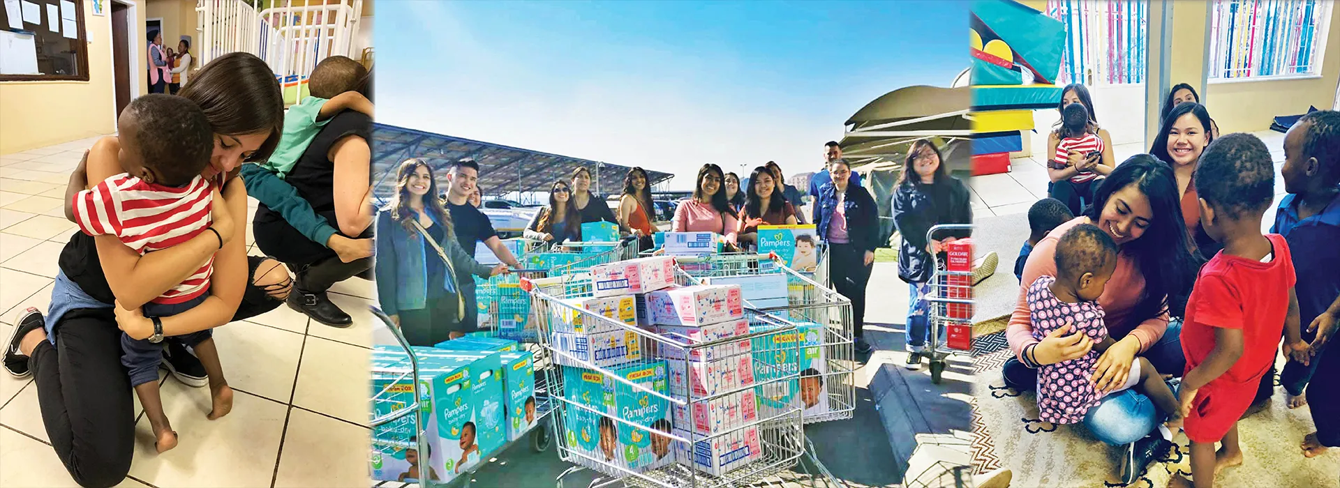 With funds donated by CSUSB President Tomás D. Morales, faculty and staff of the university’s Department of Psychology, students and the community, the delegation of students was able to purchase $2,000 worth of diapers, wipes and space heaters.