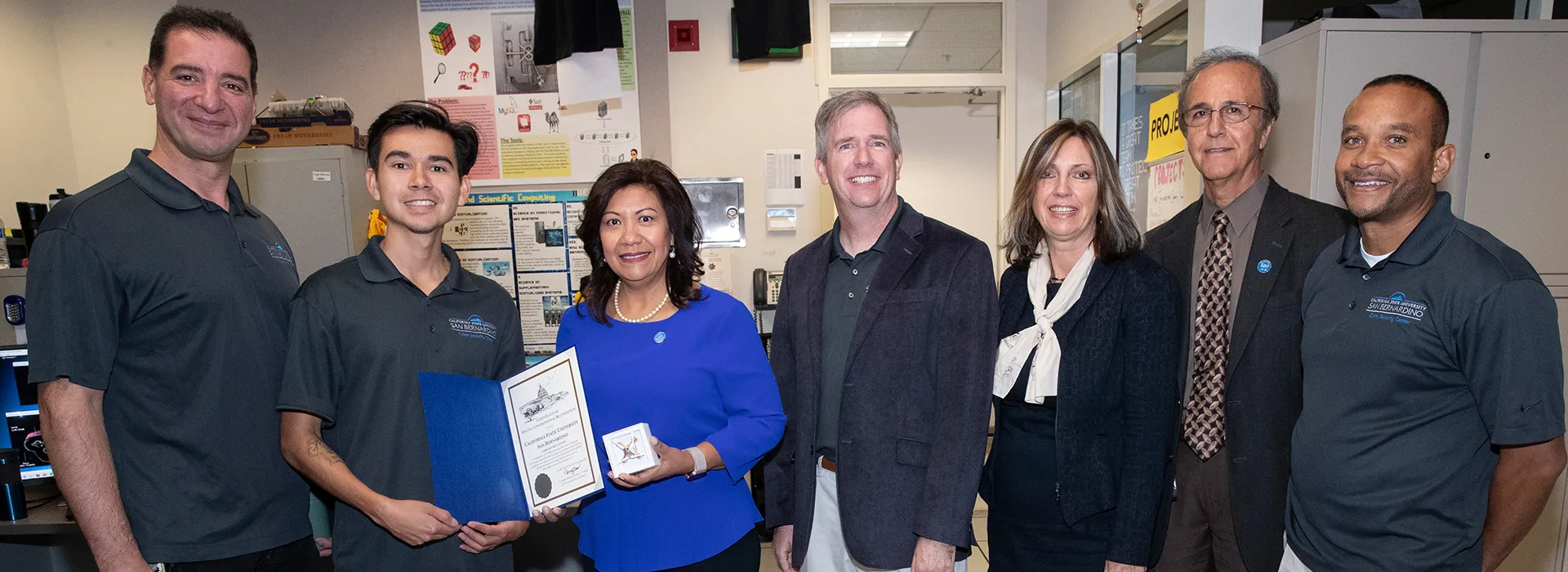 U.S. Rep. Norma Torres at CSUSB Cybersecurity Center