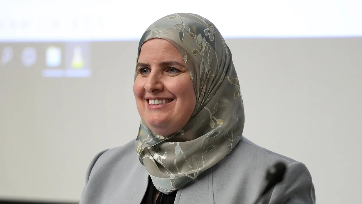 Ahlam Muhtaseb, professor of media studies at the College of Arts and Letters