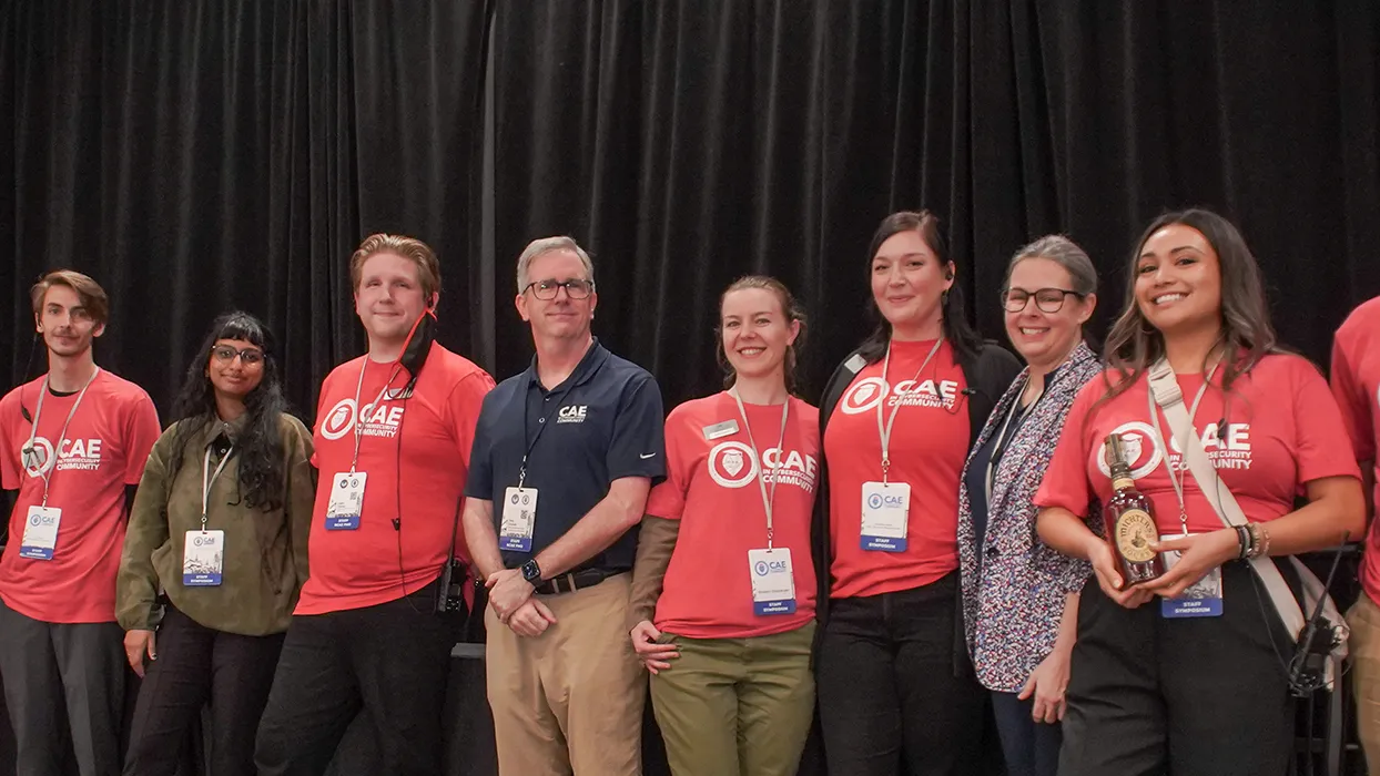 The annual Center of Academic Excellence (CAE) in Cybersecurity Community Symposium, hosted by CSUSB’s Cybersecurity Center, took place in Louisville, Ky., April 16-17.