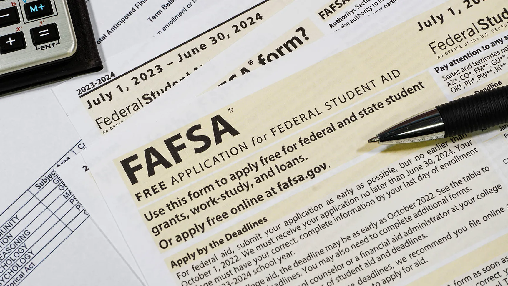 FAFSA form