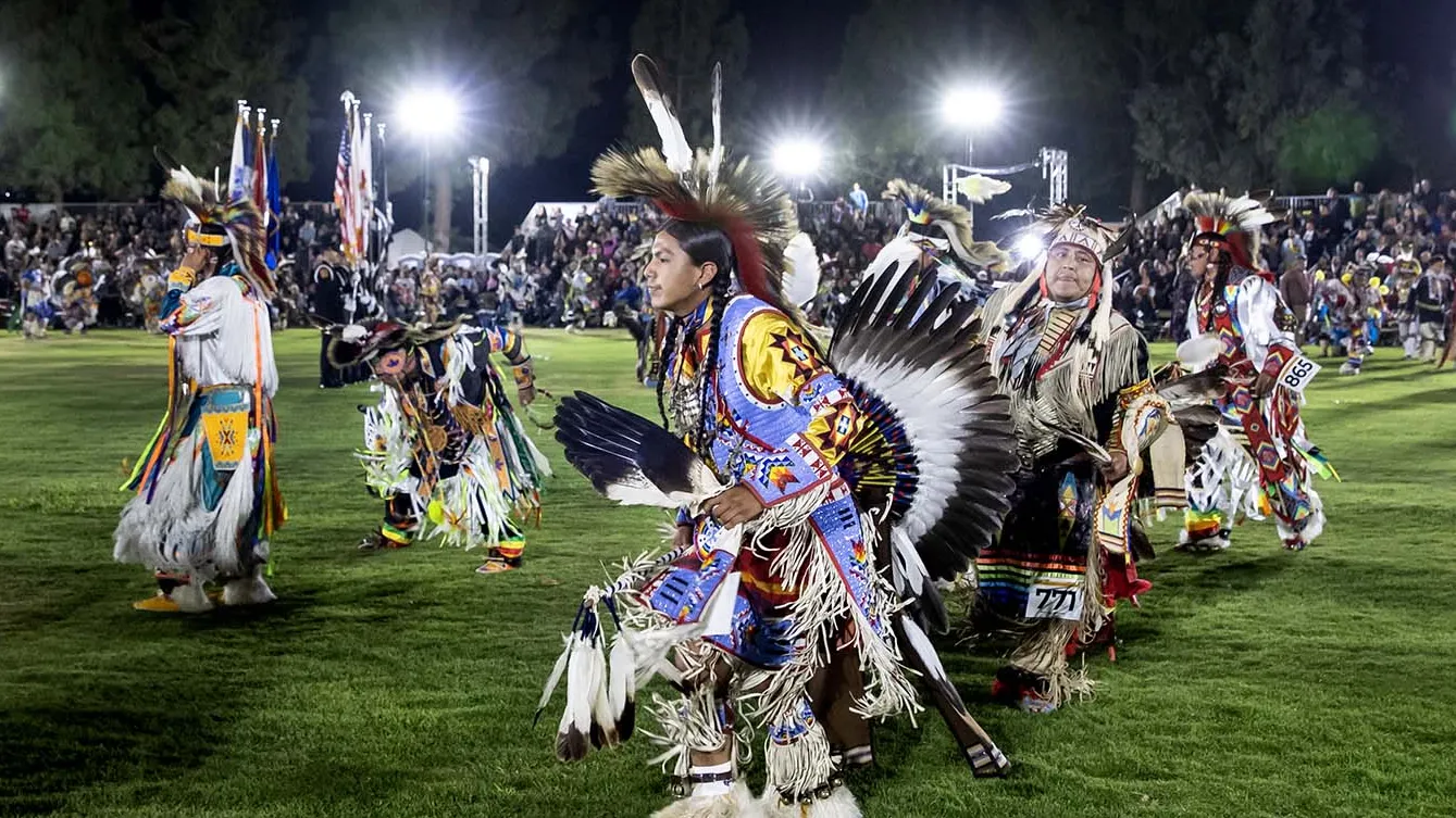 Dancers at the 2024 San Manuel Pow Wow