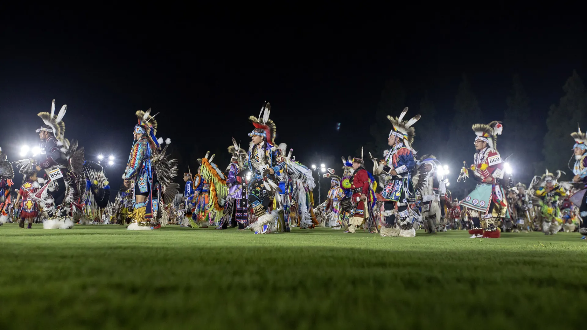 Dancers at the 2023 San Manuel Pow Wow at Cal State San Bernardino. The annual event will take place Friday through Sunday, Sept. 20-22.