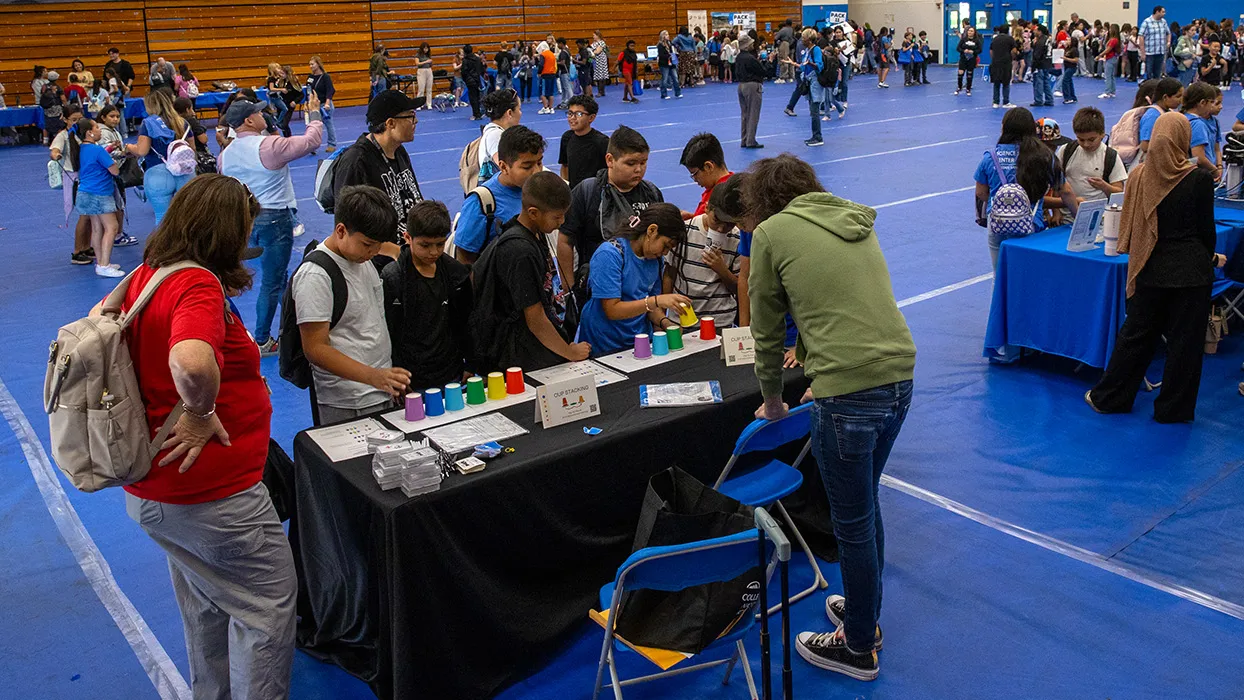 The CNS Science Carnival featured interactive exhibits, live science demonstrations, and hands-on experiments led by CSUSB faculty, staff and students.