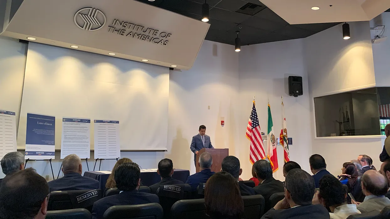 On Aug. 11, CSUSB participated in a high-level discussion at the University of California San Diego’s Institute of the Americas Forum to explore new ways to strengthen educational relationships between institutions in California and Mexico.
