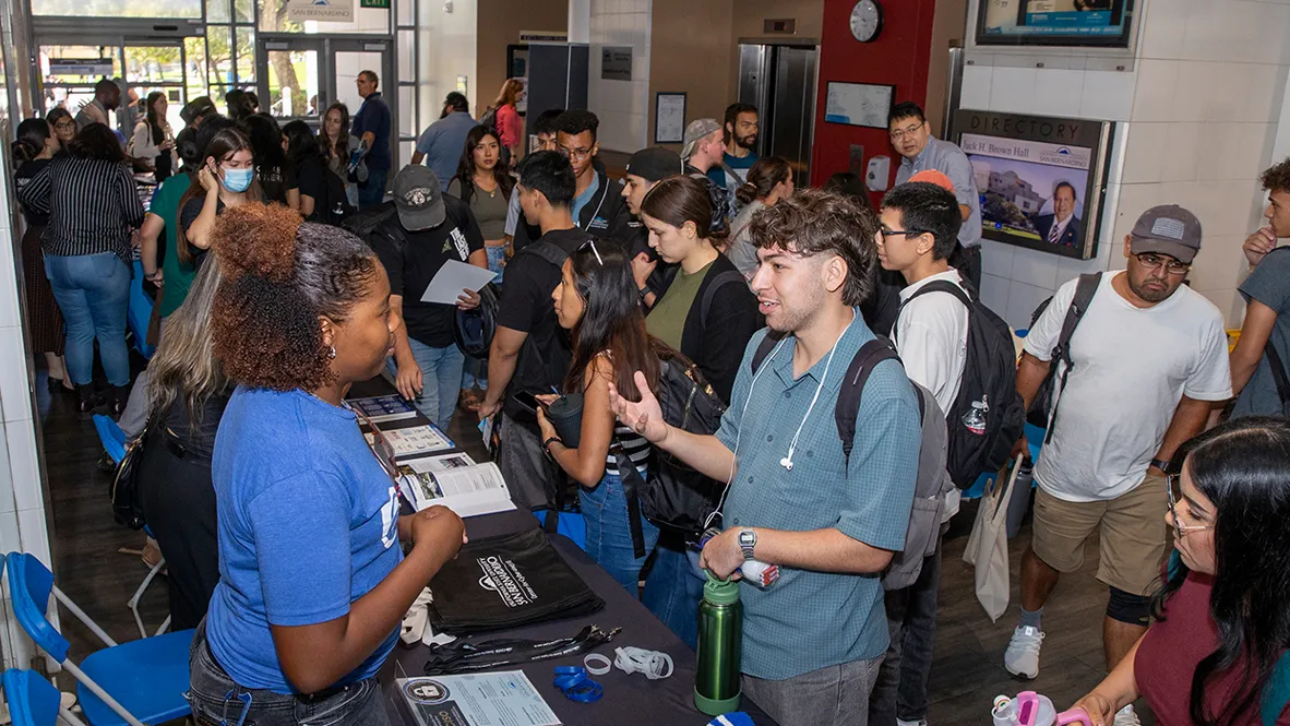 Approximately 300 students attended the resource fair at Jack Brown Hall on Sept. 9.