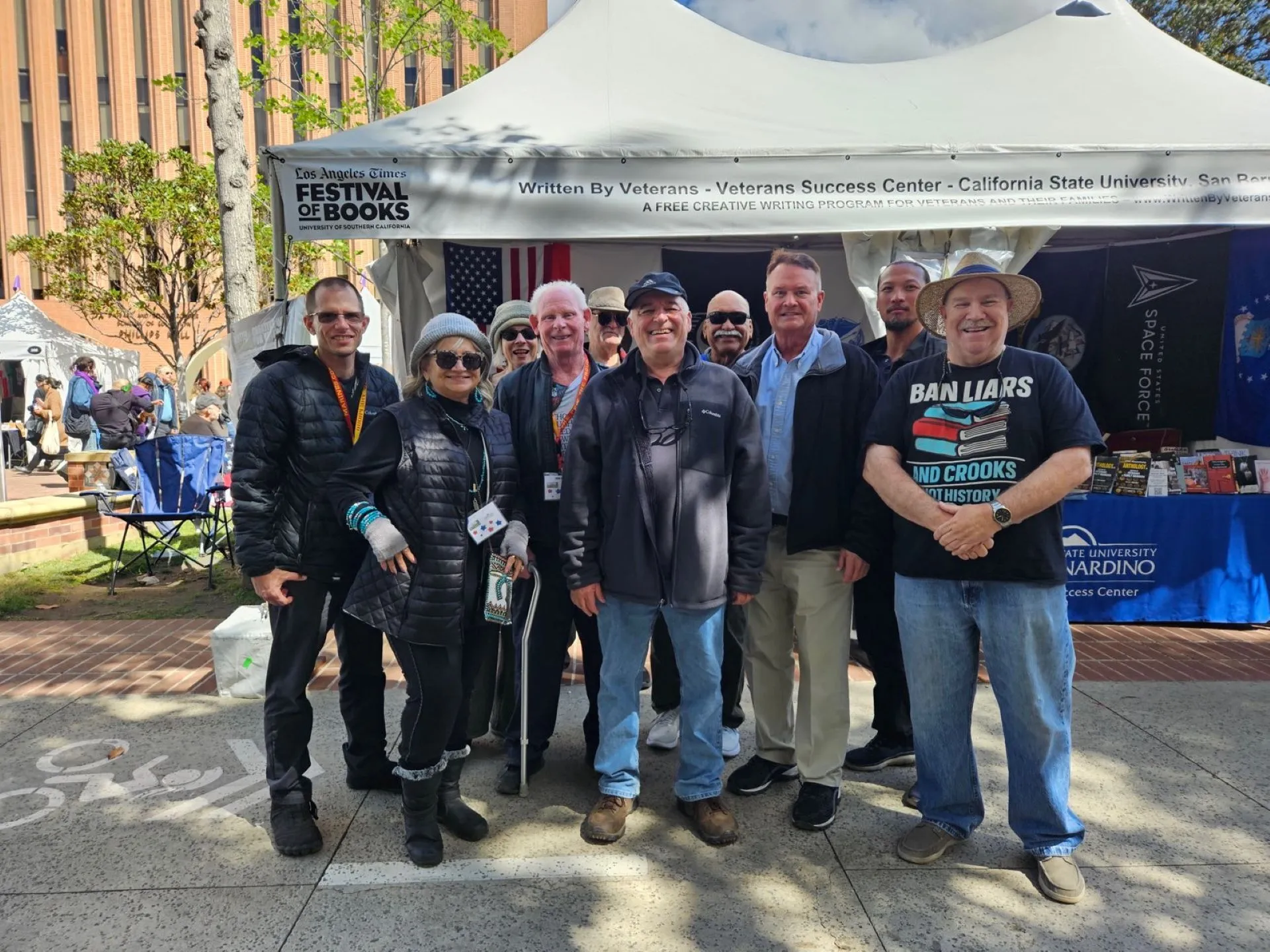 Members of the Written by Veterans group