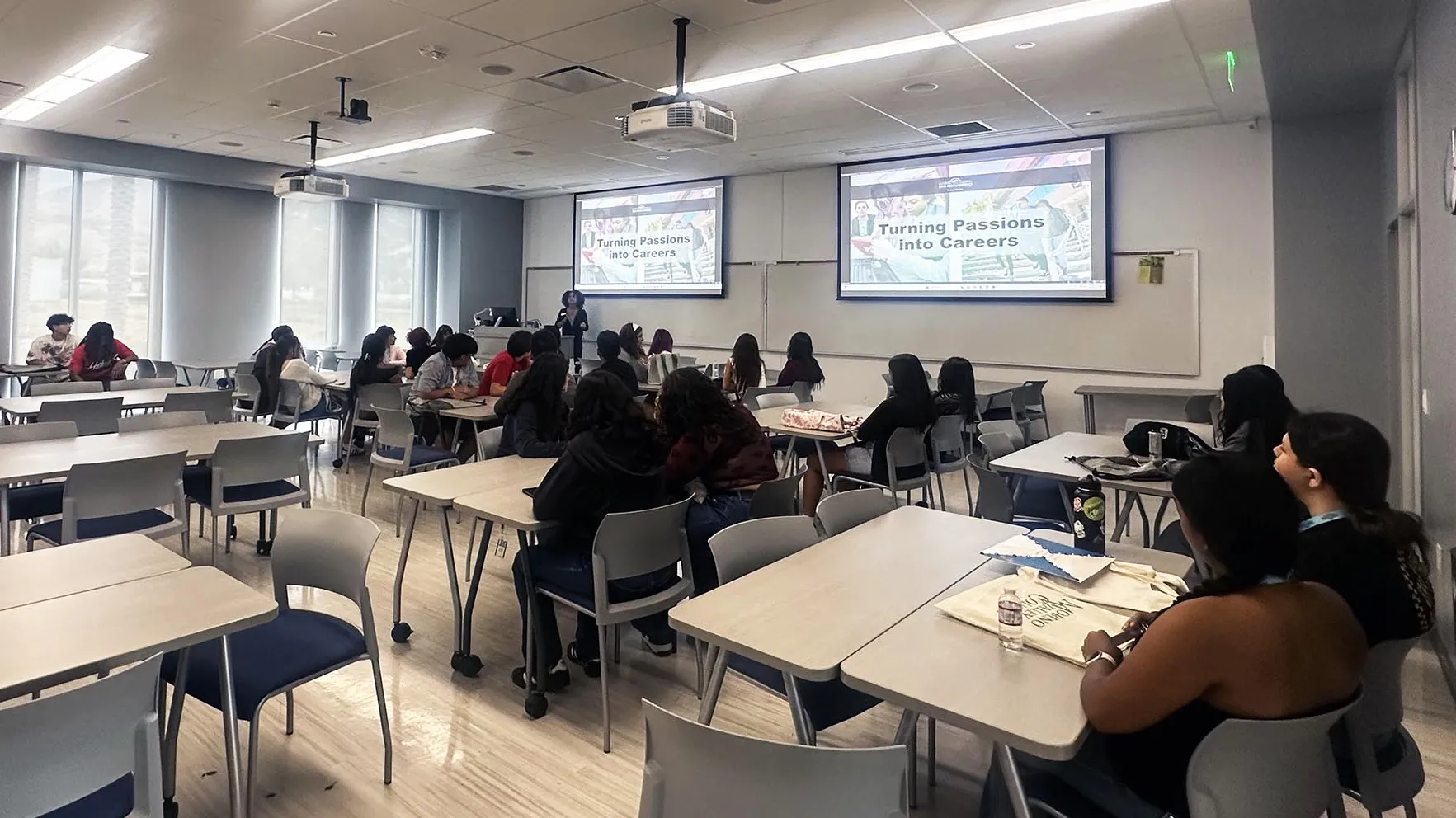 Students in a classroom