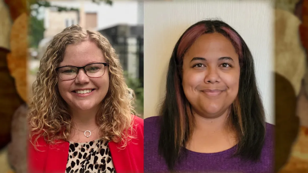 Madeline Stenersen (left) and Cassandra Young