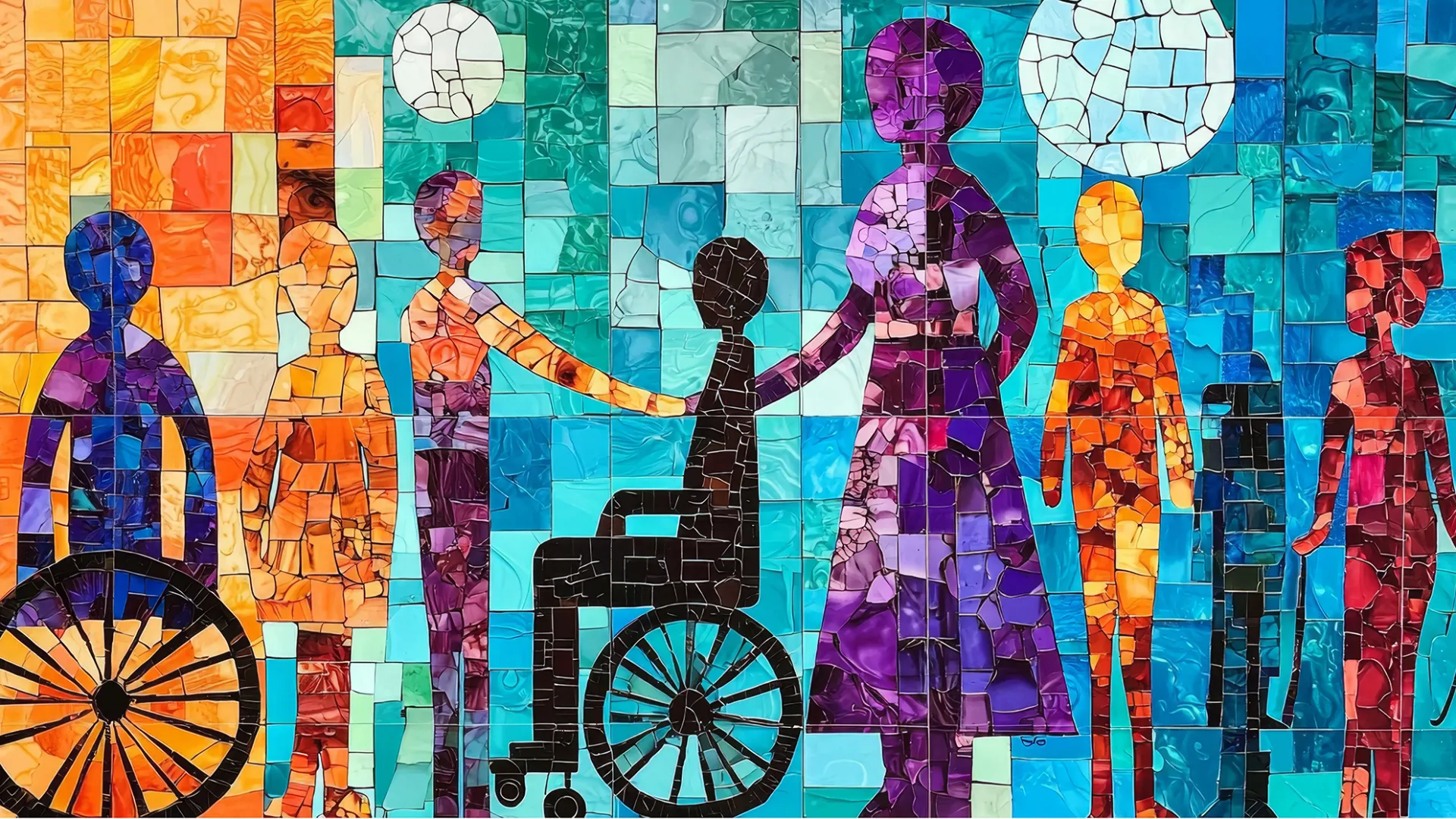 Illustration of diversity and disability.