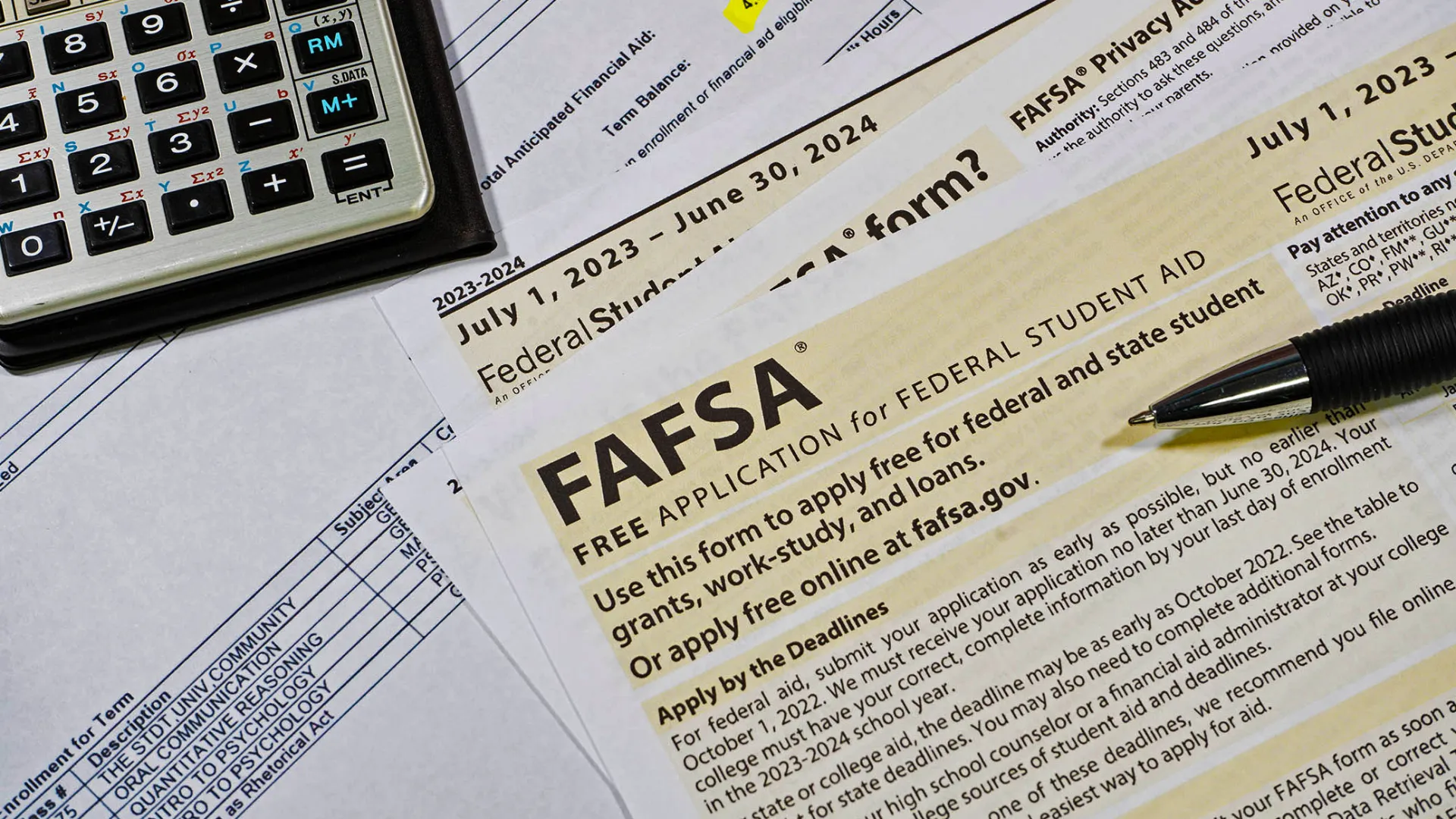 FAFSA form