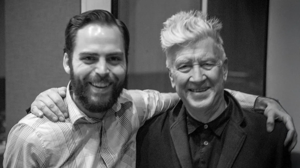 Johnny Coffeen (left) with legendary filmmaker, David Lynch