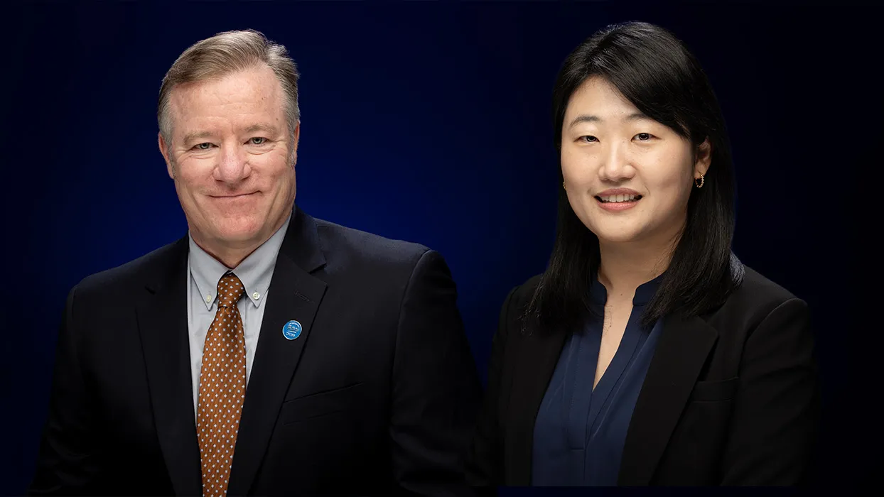 Robert Stokes, left, and Ki Eun Kang, co-primary investigators for the grant