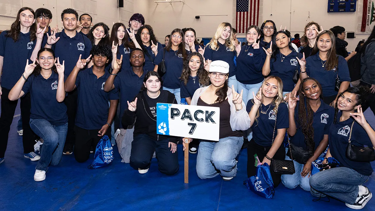 CSUSB faculty, staff and student volunteers led a wide range of hands-on activities and live demonstrations designed to make science engaging and fun at the spring CNS Science Carnival. This year, nearly 500 students, teachers, staff and families from 12 Inland Empire schools attended the interactive event.