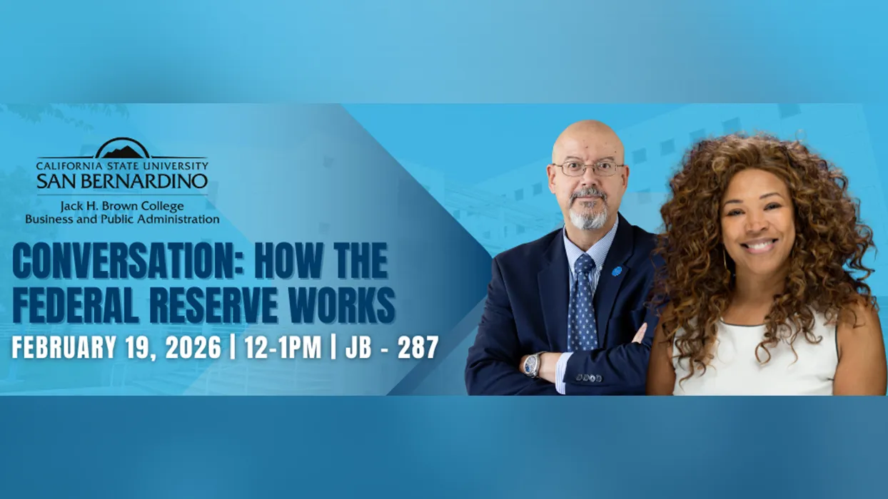 The in-person conversation will take place on Feb. 19 at noon in Jack H. Brown Hall, room 287.