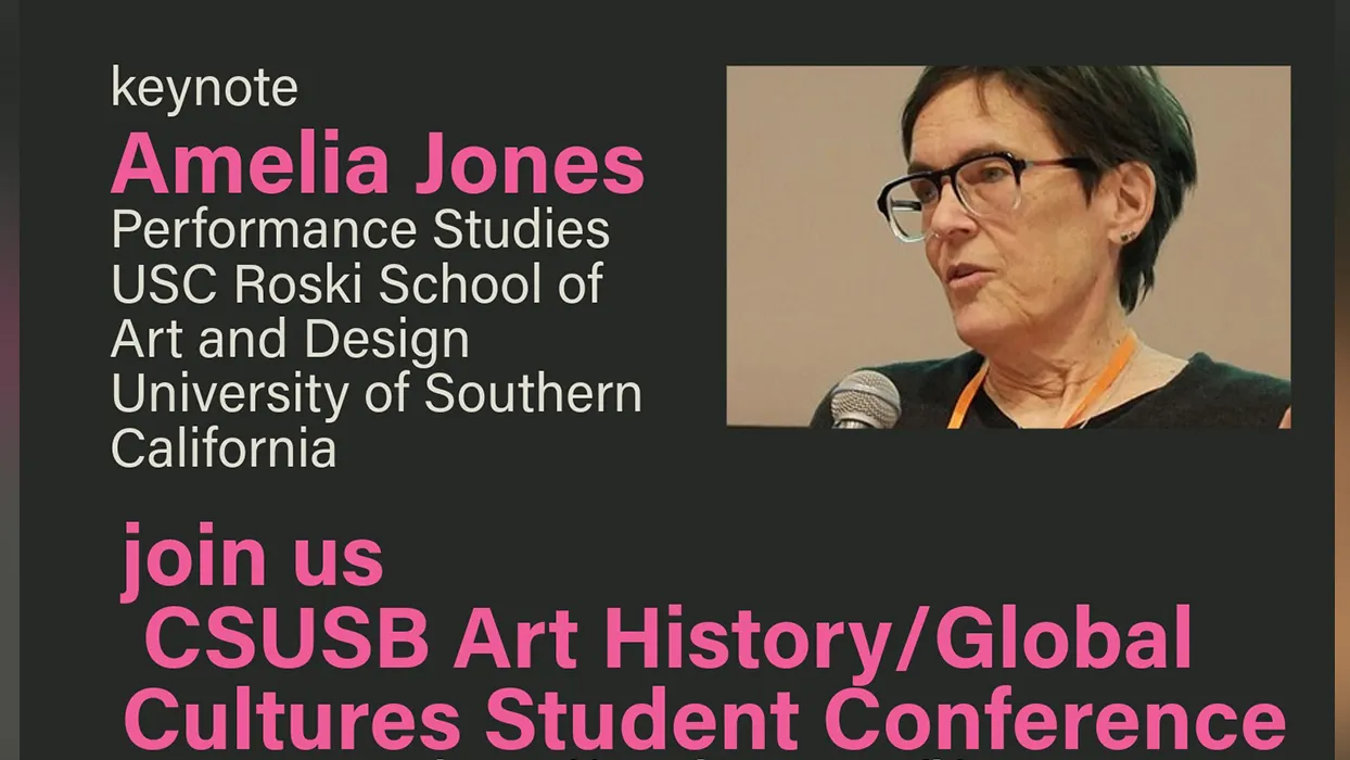 The conference will feature a keynote address by scholar Amelia Jones.