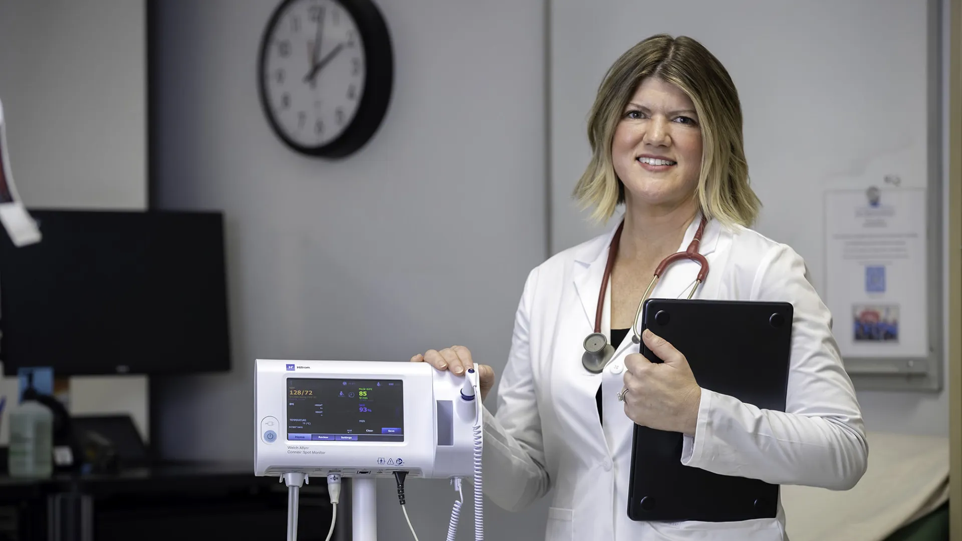 Renee Chastain, professor of nursing and founding director of the Doctor of Nursing Practitioner program at CSUSB, at the nursing lab..