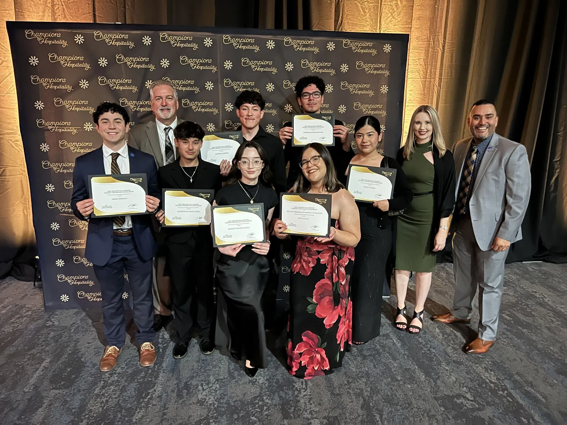CSUSB Palm Desert Campus faculty, staff and students attend the 2025 Champions of Hospitality Awards Gala.