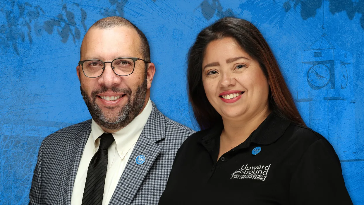 Headshots of James R. Trotter, assistant director Academic Technologies & Innovation, and Dalia Hernández, Upward Bound Program.