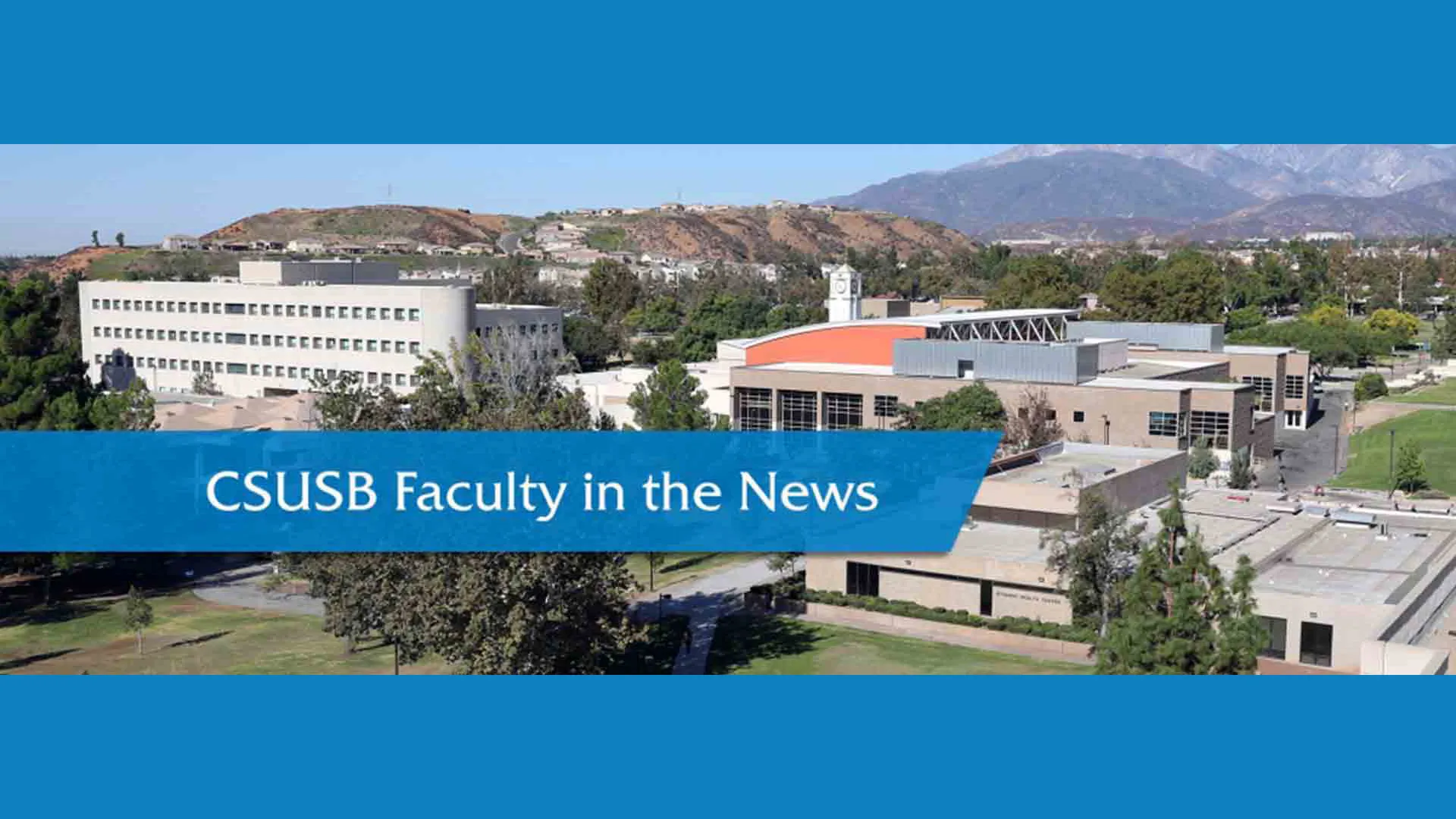 Faculty in the News graphic