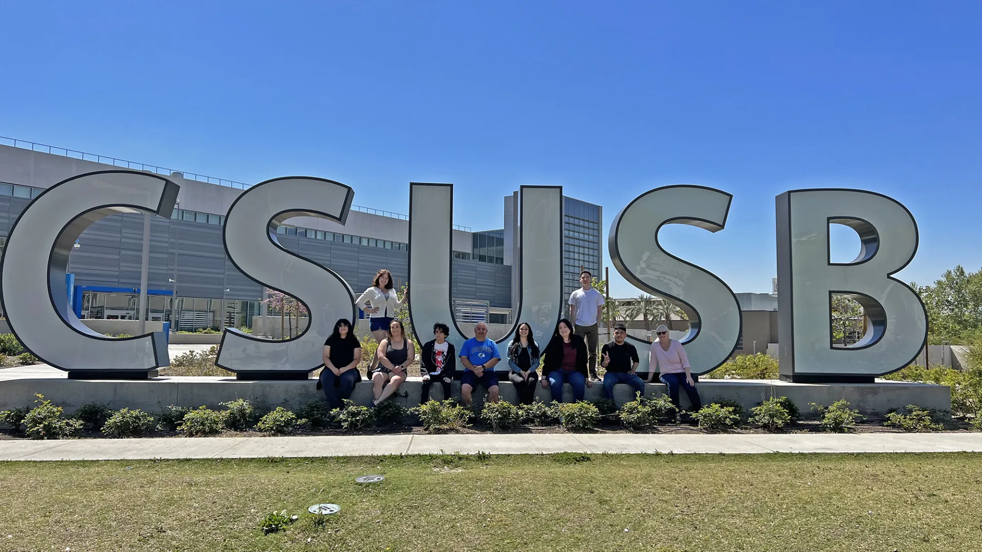 Staff of the award-winning student-run journal, History in the Making: A Journal of History, are Victoria Gomez, Rhian Reyes (standing), Christina Monson, Devin Gillen, George “Matt” Patino, Rossandra Martinez, Daniela Bedolla, Conor Farrell (standing), Gustavo Alonso, and Jean Martinez. Missing are: Evy Zermeno and Samantha Collaso.