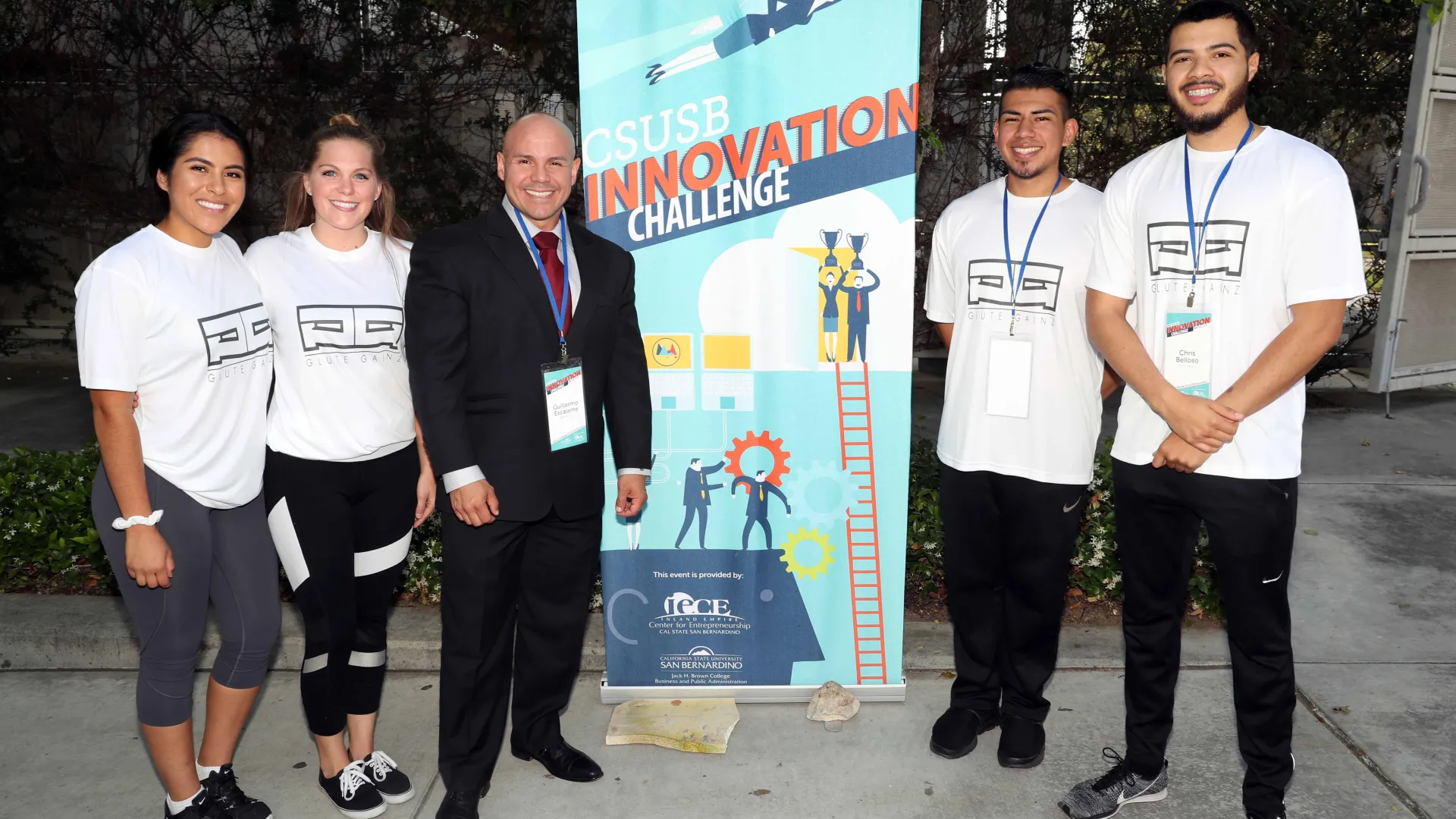 Group of five people at the 2018 Innovation Challenge.