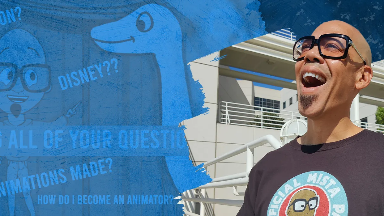 CSUSB alumnus Pat Person, creator of the cartoon character Mista Pat.