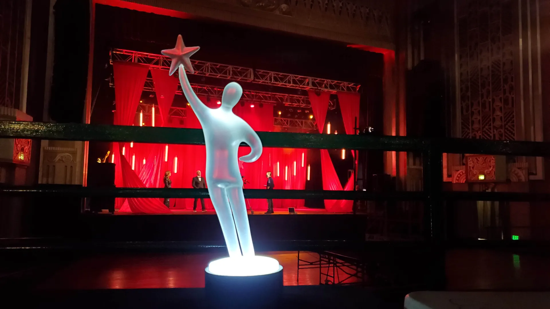 Spirit of the Entrepreneur award statue. 