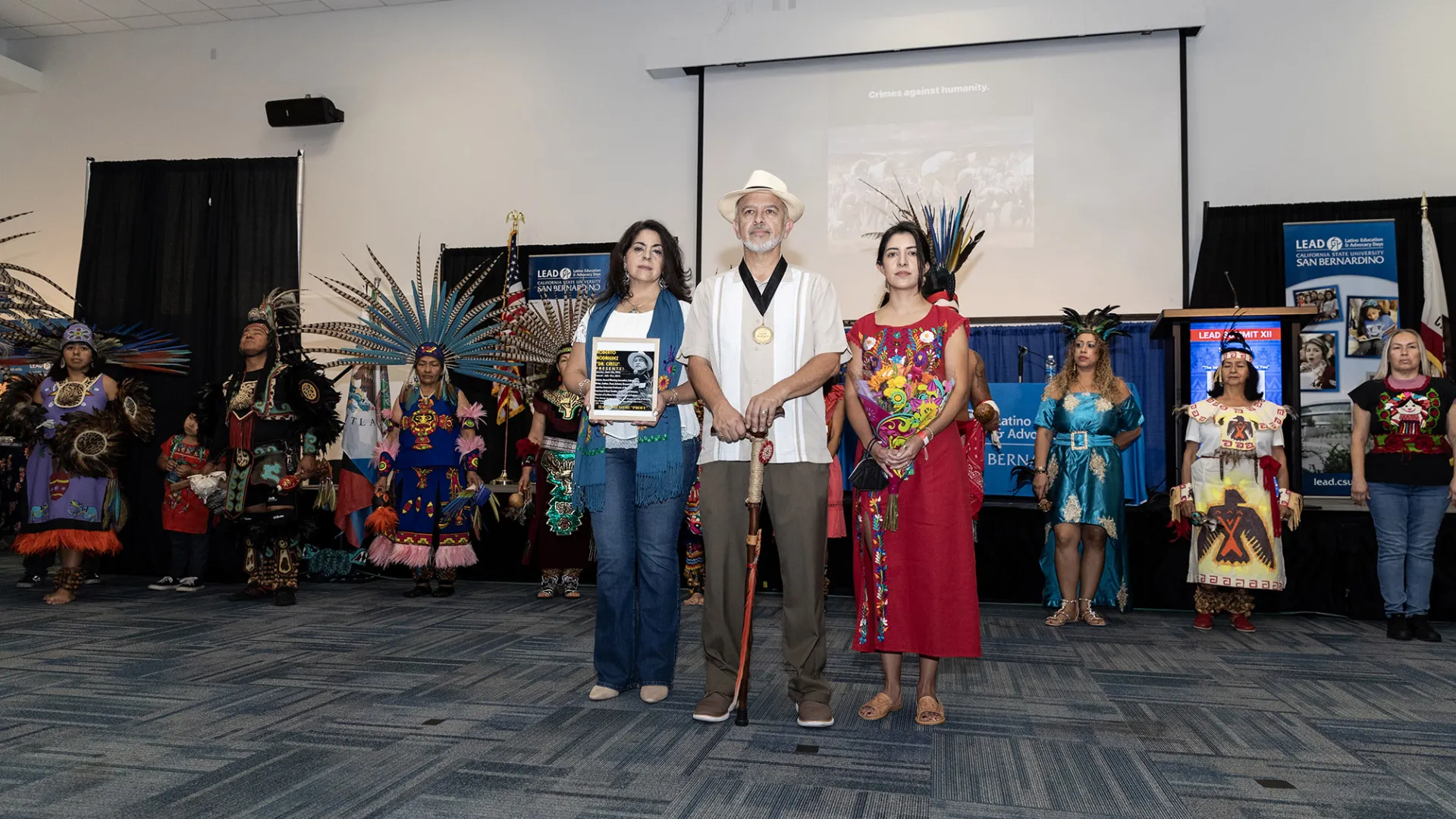 Photo of the LEAD Summit XII’s opening procession, “The Injustice Never Leaves You.”