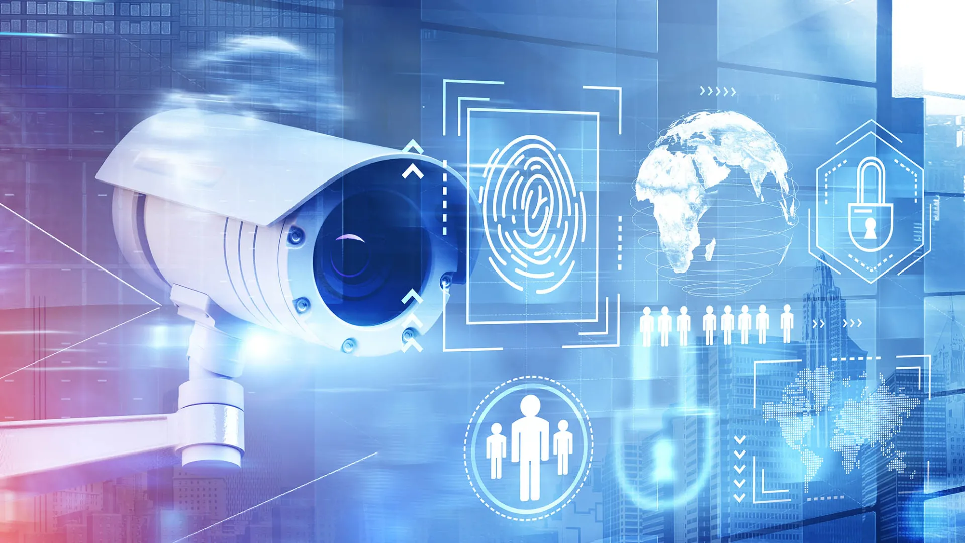 A graphic illustrating surveillance.