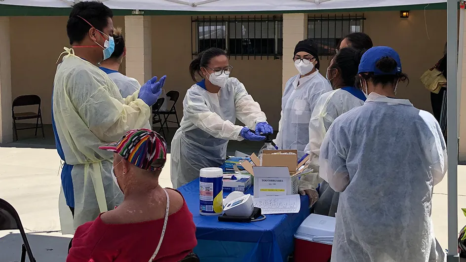 CSUSB PDC students at the Well in the Desert