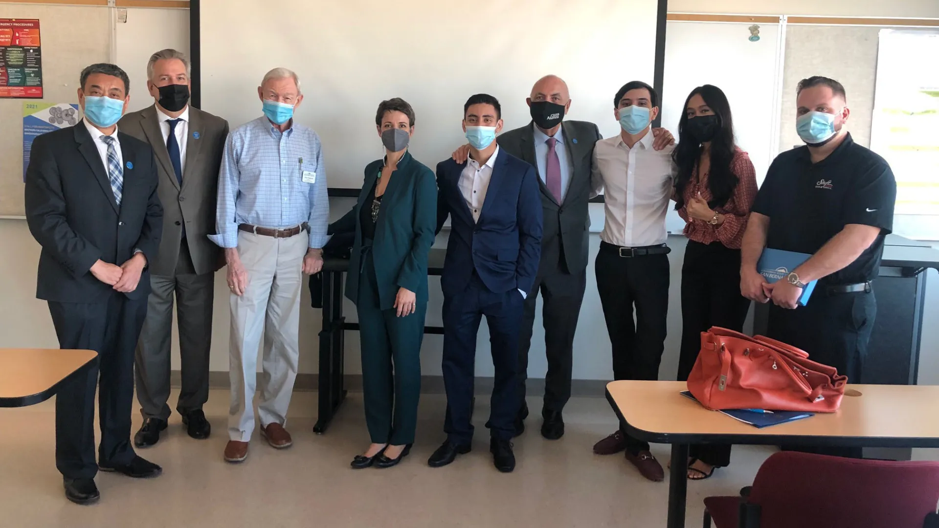 Silvia Chiave with PDC students and community members