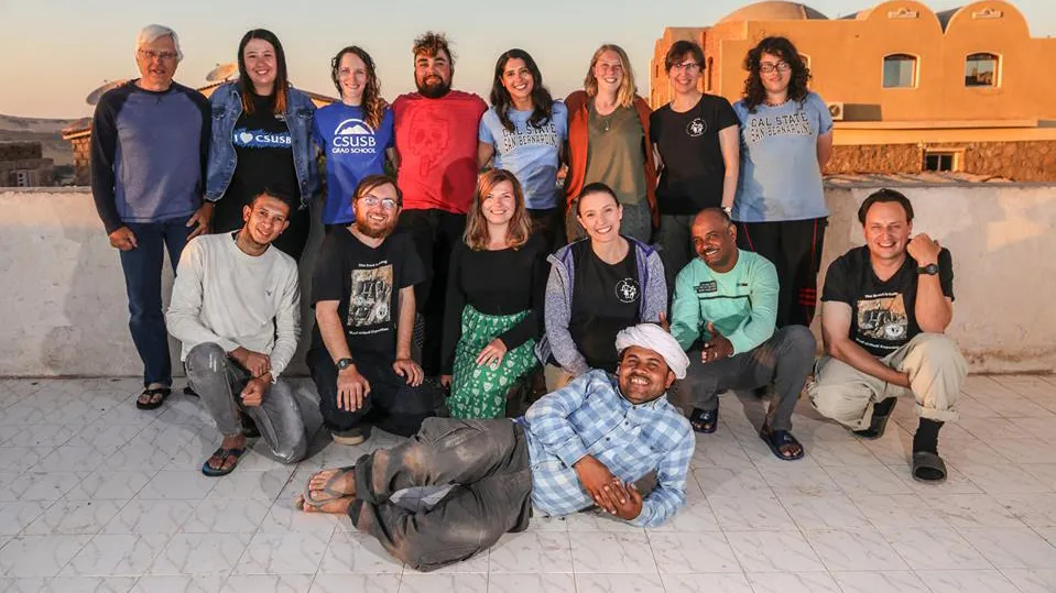 The 2019 Wadi el-Hudi team. The project’s website can now reach people who read Arabic and Spanish, in addition to English.