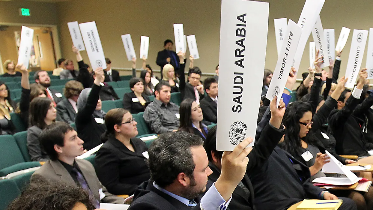 Model UN Meeting