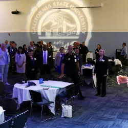 Kathy Obear leads Collegiality Forum at CSUSB