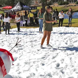 Snow day at CSUSB