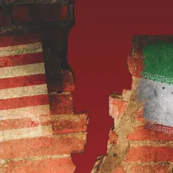 United States and Iranian flags