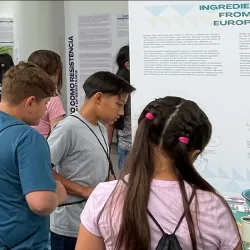 The “Afróntalo” exhibit was the centerpiece of several field trips organized by Cal-SOAP, which brought 15 schools from across the Inland Empire and fourth-12th grade students to CSUSB. 