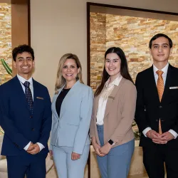 From left, David Pacheco, Cristian Cabrera, Shannon Gilbert, Sofia Torres-Crespo, Baldomero Felix and Joseph Tormey.