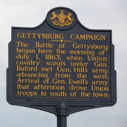 Sign at the Gettysburg (Pa.) National Military Park
