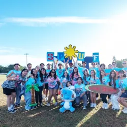 Members of Cal State San Bernardino’s LUBOS P.A.S.O. at the recent Friendship Games at Cal State Fullerton.