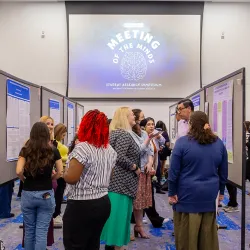 The Meeting of the Minds Student Research Symposium featured more than 250 oral and poster presentations, along with engaging art exhibits, showcasing the impressive range of scholarly and creative work by CSUSB undergraduate and graduate students.