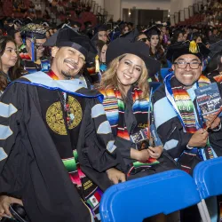 Graduates celebrate at the 2025 Latinx Graduate Recognition Ceremony. 