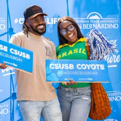 Future Coyotes admitted for the fall 2026 term explored campus, connected with students, faculty and staff, and experienced student life at Choose CSUSB Day 2026 on March 21. 