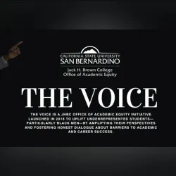 The Voice is an annual initiative launched in 2018 to uplift underrepresented students, with a particular focus on amplifying the voices and experiences of Black men.